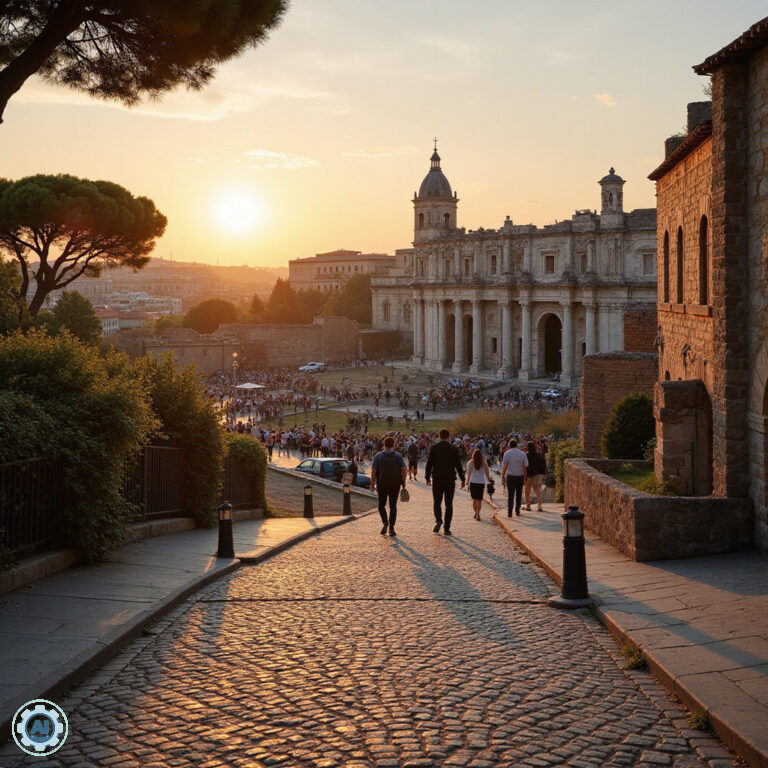 Amfiteatr w Puli widziany z ulicy, rzymskie zabytki i turystyczna atmosfera