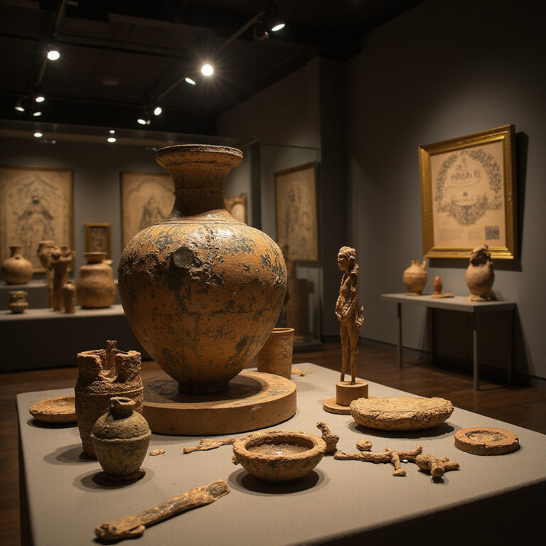 Eksponaty archeologiczne w Muzeum Wschodnich Czech, historia i kultura