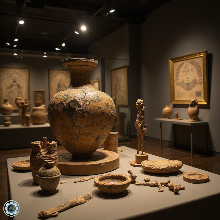 Eksponaty archeologiczne w Muzeum Wschodnich Czech, historia i kultura