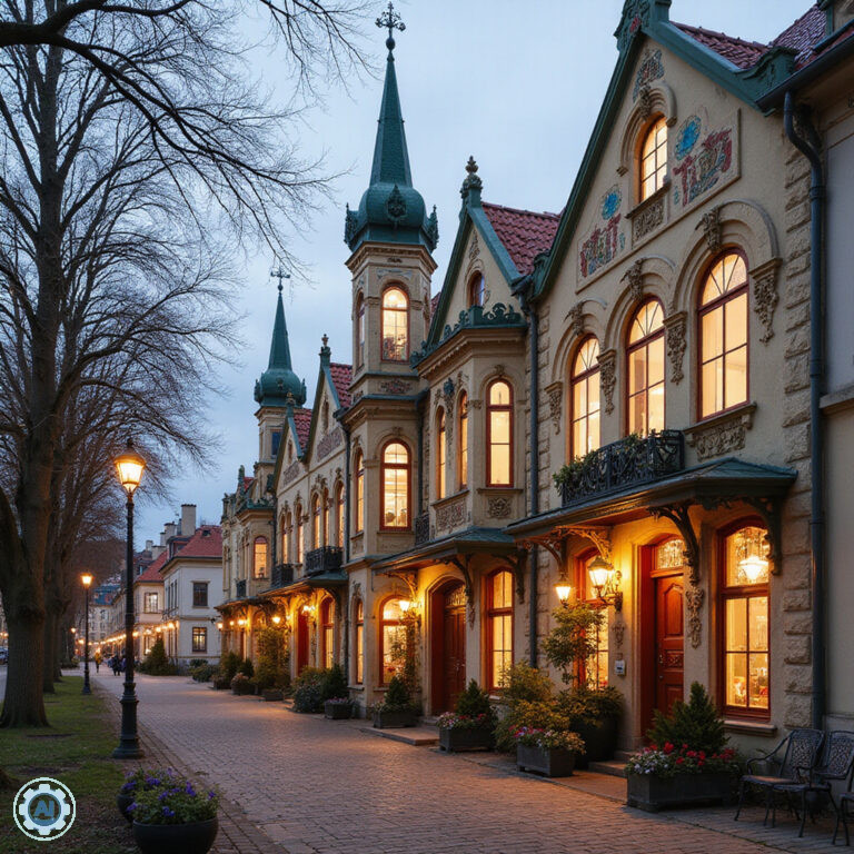 Ryga Jurmala jednodniowa wycieczka - secesyjne kamienice w Rydze