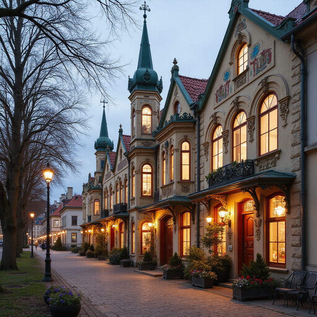 Ryga Jurmala jednodniowa wycieczka - secesyjne kamienice w Rydze