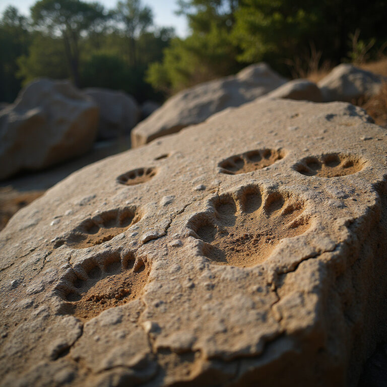 Ślady dinozaurów na wyspie Veliki Brijun w Parku Narodowym Brijuni, prehistoryczne odkrycie