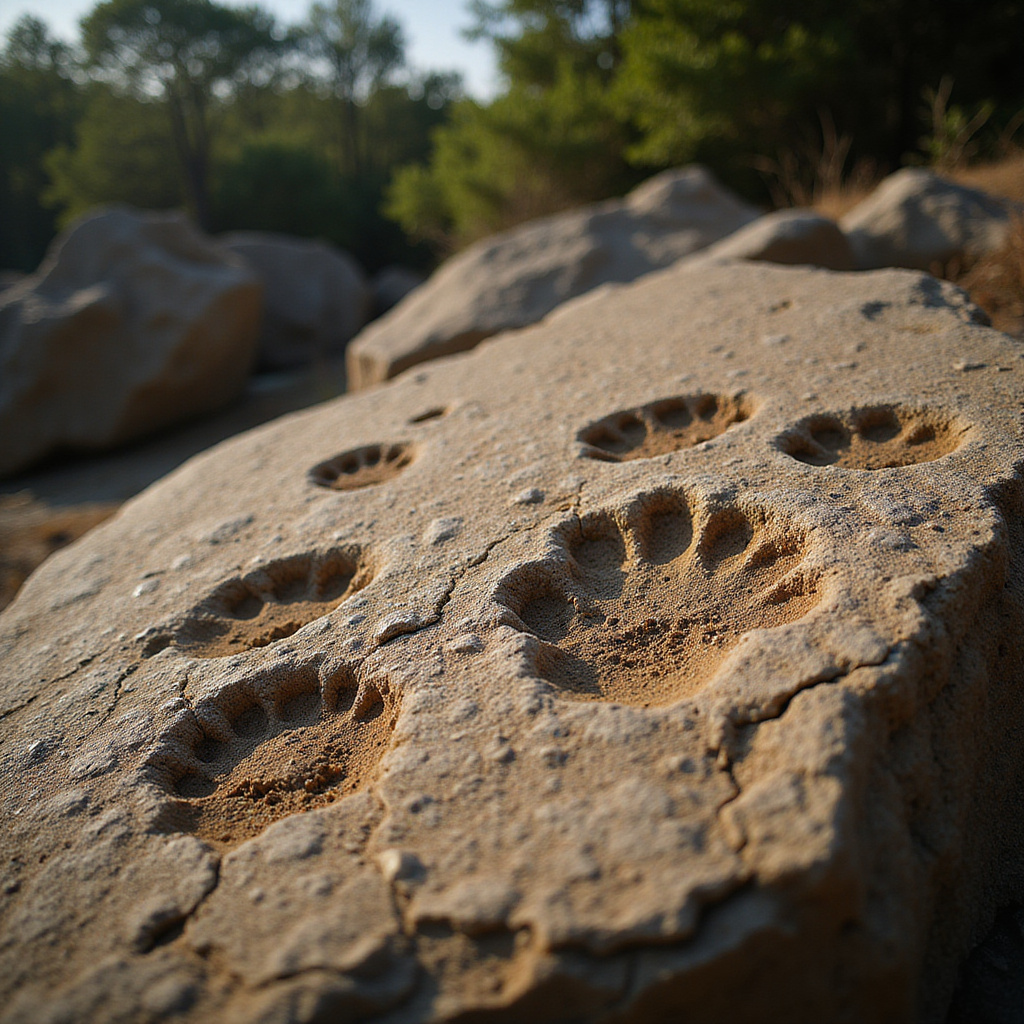 Ślady dinozaurów na wyspie Veliki Brijun w Parku Narodowym Brijuni, prehistoryczne odkrycie
