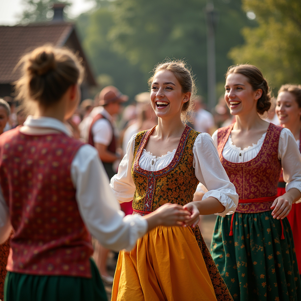 Tradycyjne święto ludowe na Podlasiu z tańcami i śpiewami