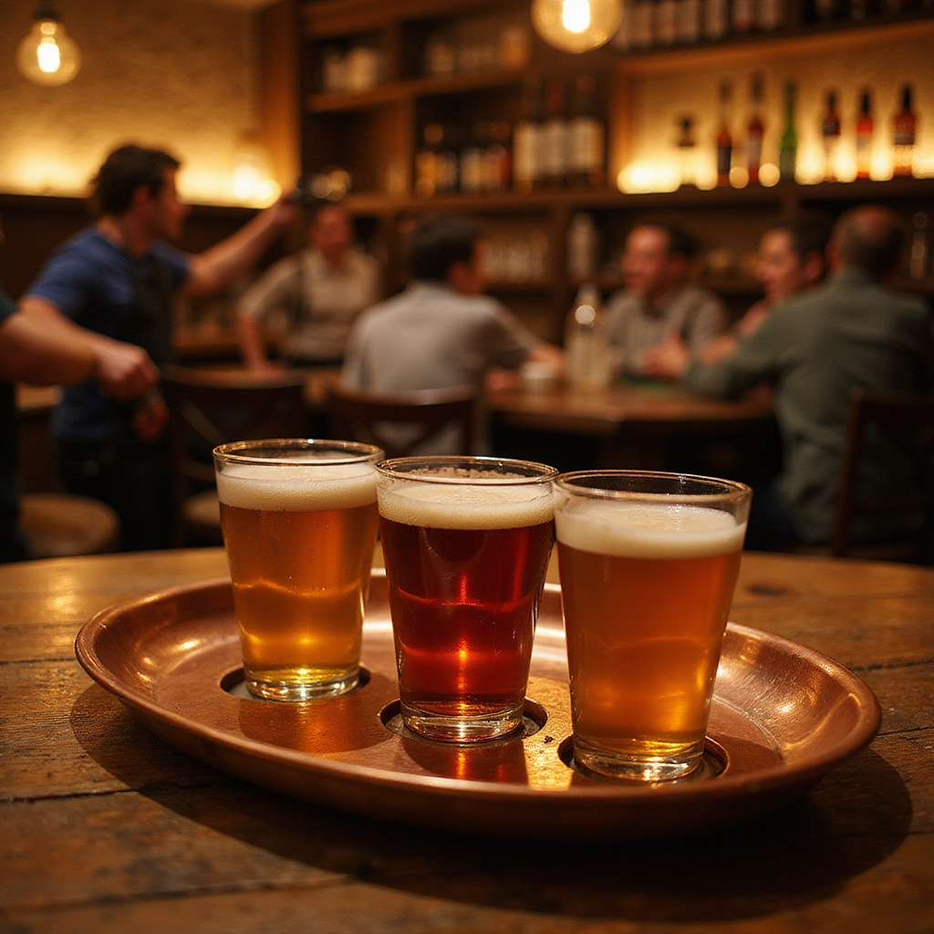 Degustacja łotewskiego piwa rzemieślniczego w tradycyjnym pubie w Rydze