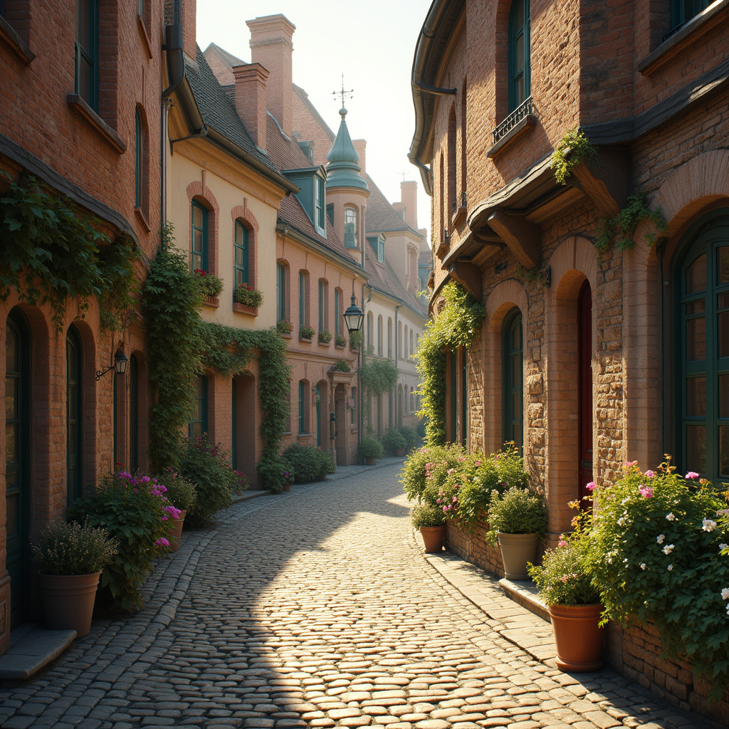 Detale architektoniczne Starego Miasta w Lille, wąskie uliczki i kamienice