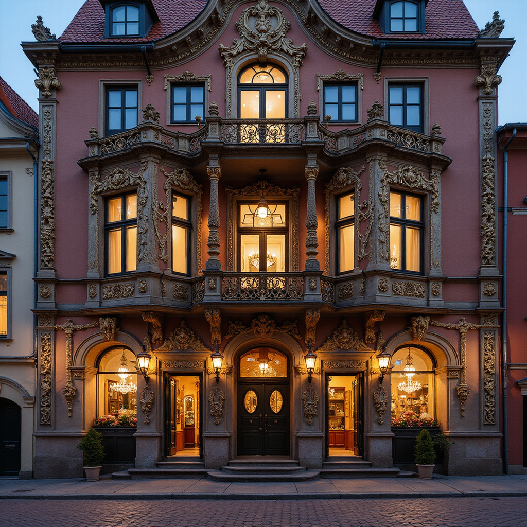 Dom Bractwa Czarnogłowych w Rydze, fasada budynku z renesansowymi zdobieniami