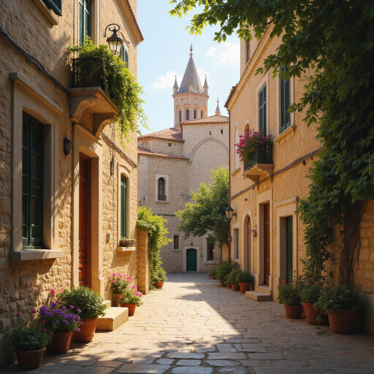 Trogir perła Adriatyku – kamienna uliczka z widokiem na katedrę św. Wawrzyńca