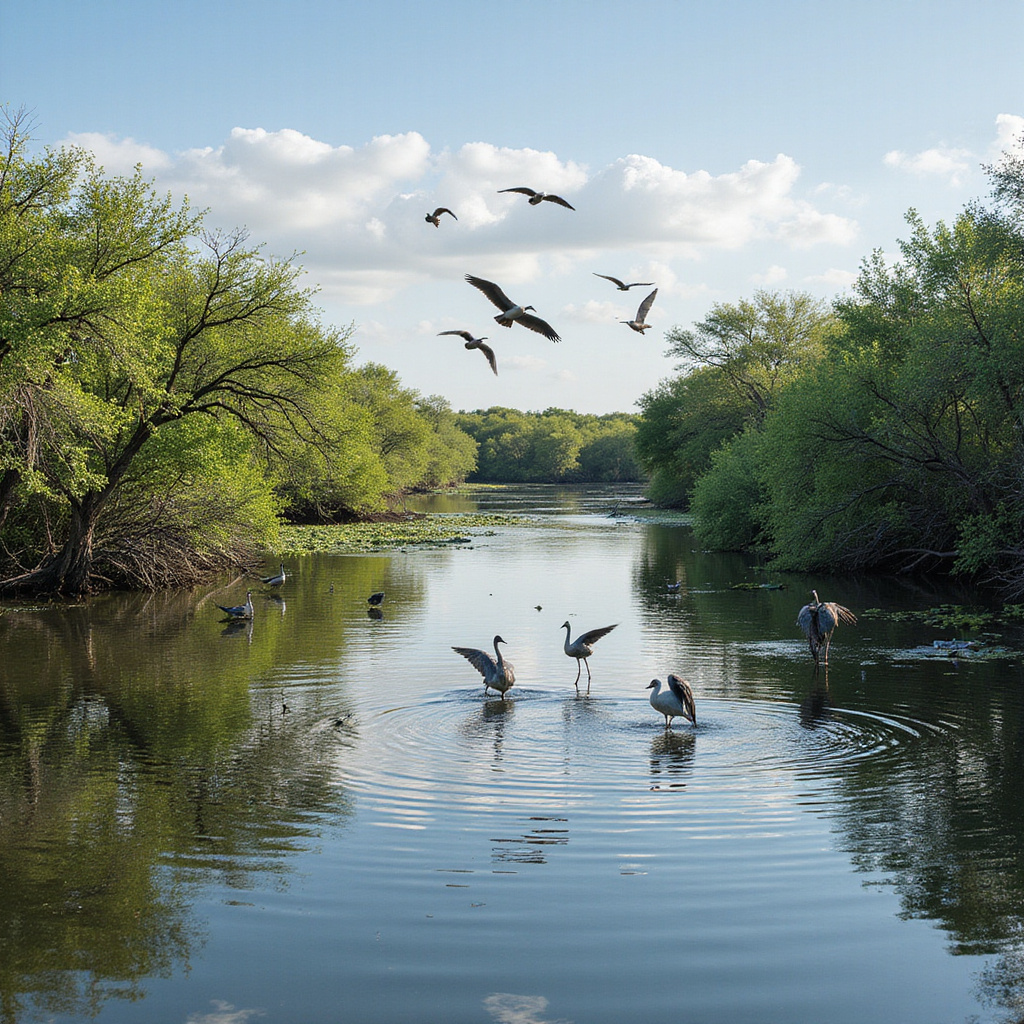 Ptaki nad Mida Creek, naturalne siedlisko przyrodnicze w Kenii