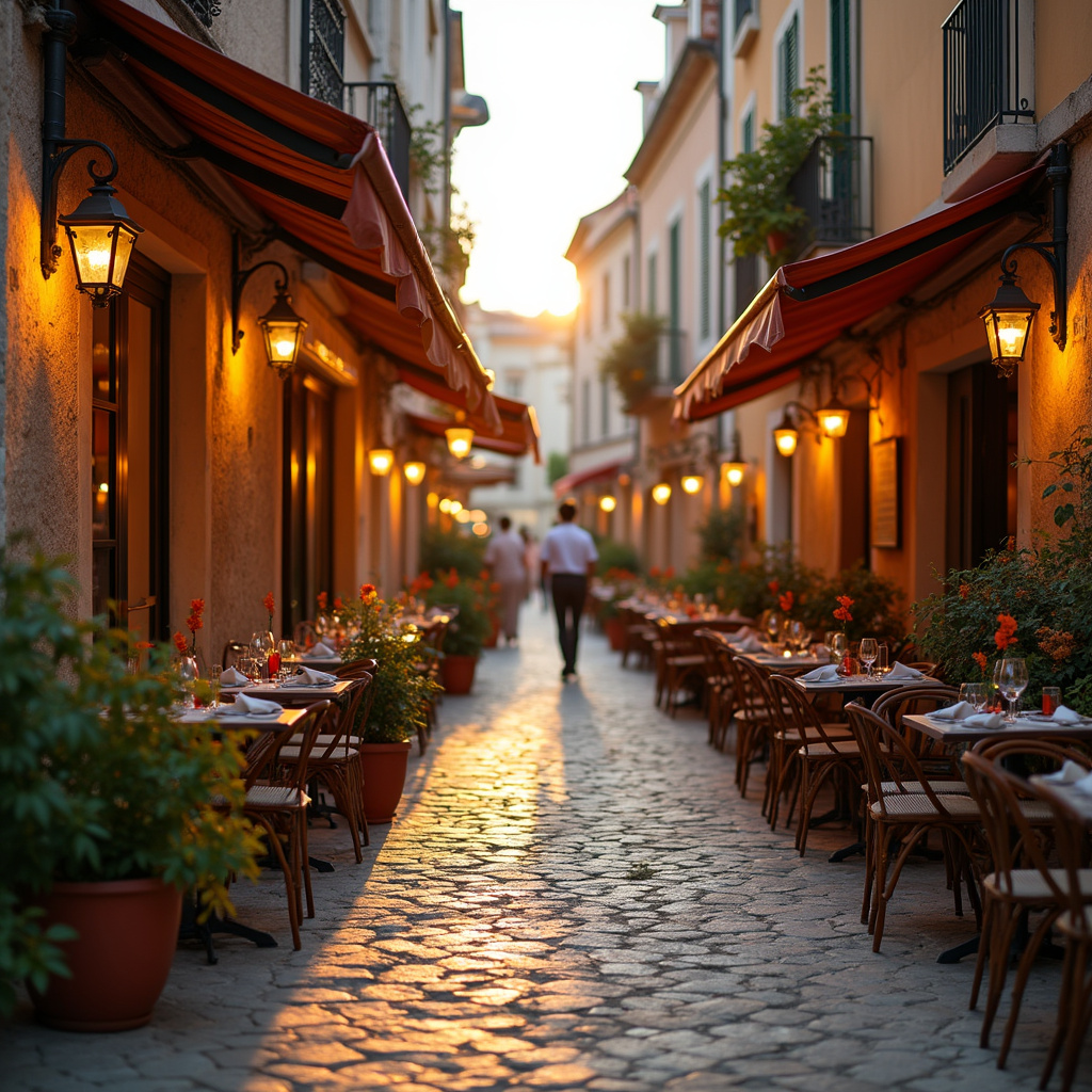 Ulica w Puli z restauracjami serwującymi dania z truflami