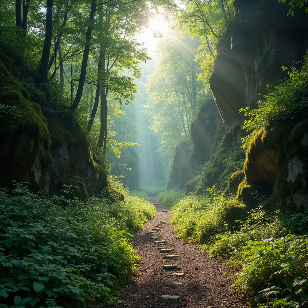 Spacer przez las w okolicach Hřenska, prowadzący do malowniczych wąwozów