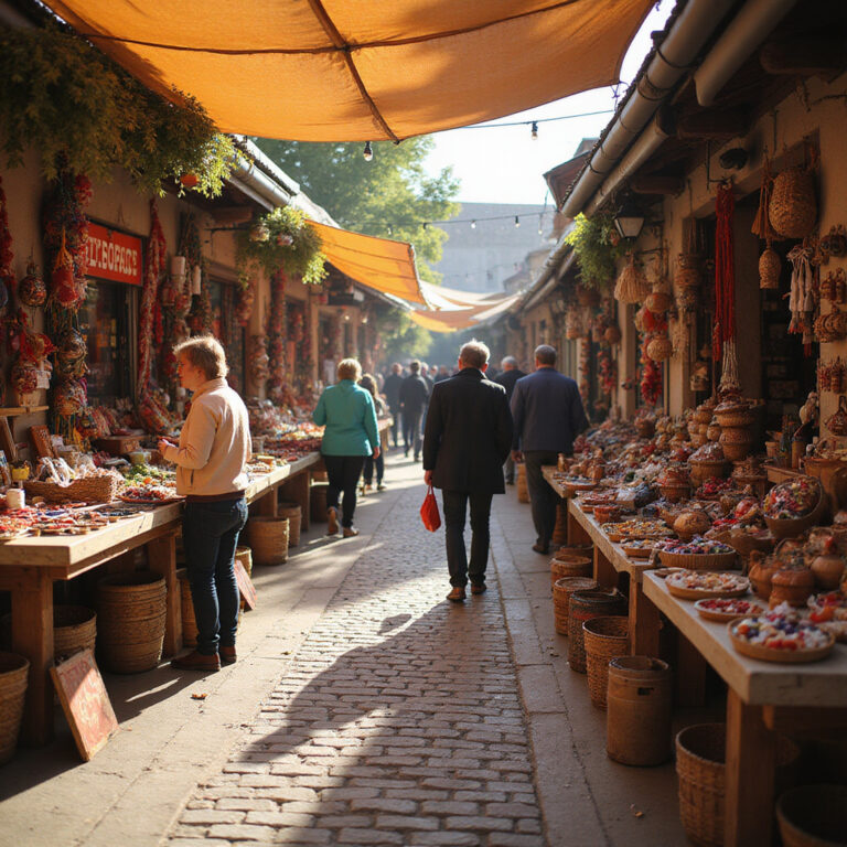 Targi lokalne w Kuldīdze – stragany z lokalnymi produktami i rękodziełem