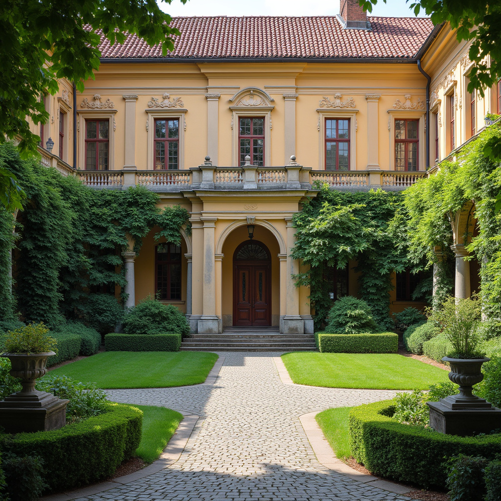 Dziedziniec Uniwersytetu Palackiego, zielone otoczenie i historyczna architektura