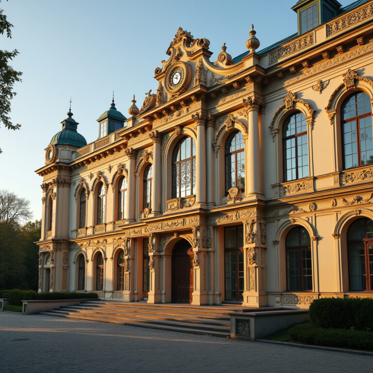 Pałac Poznańskiego – perła łódzkiej architektury, fasada z detalami