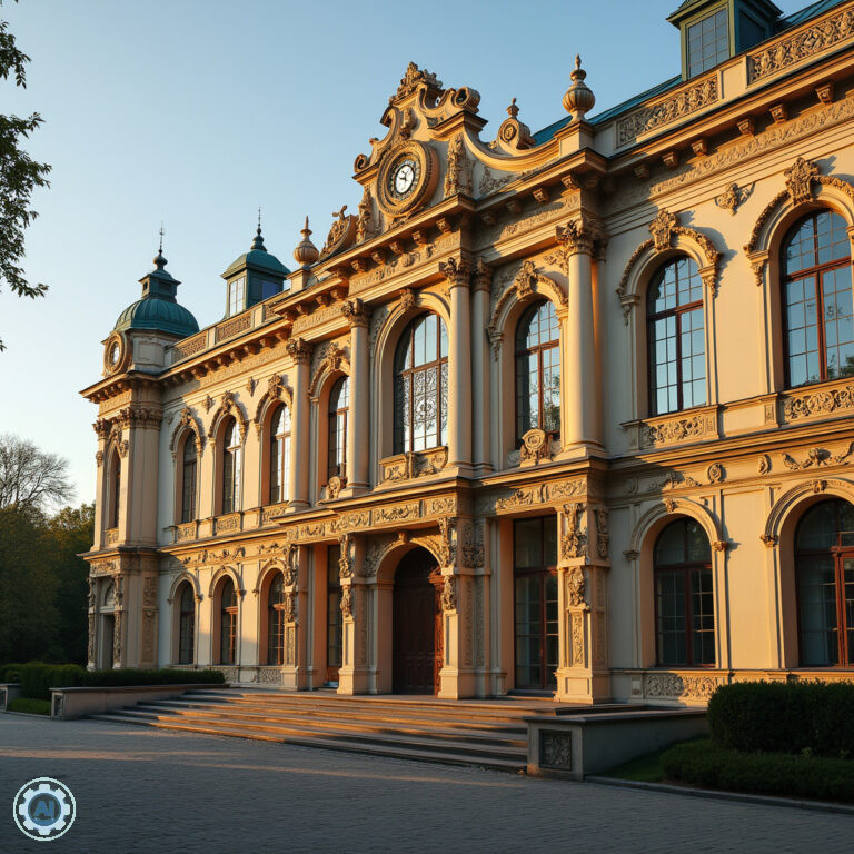 Pałac Poznańskiego – perła łódzkiej architektury, fasada z detalami