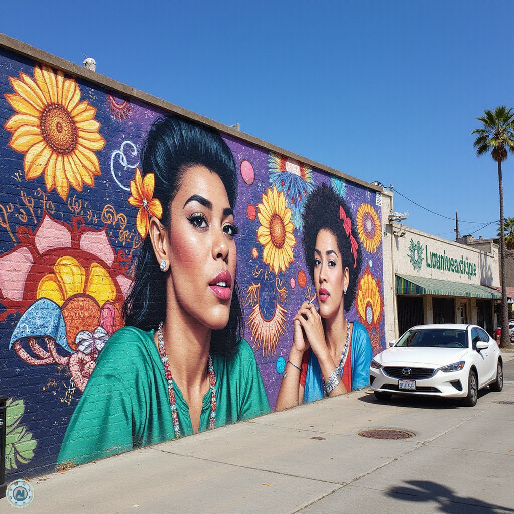 Kolorowe murale na Venice Beach – sztuka uliczna Los Angeles w pełnej krasie