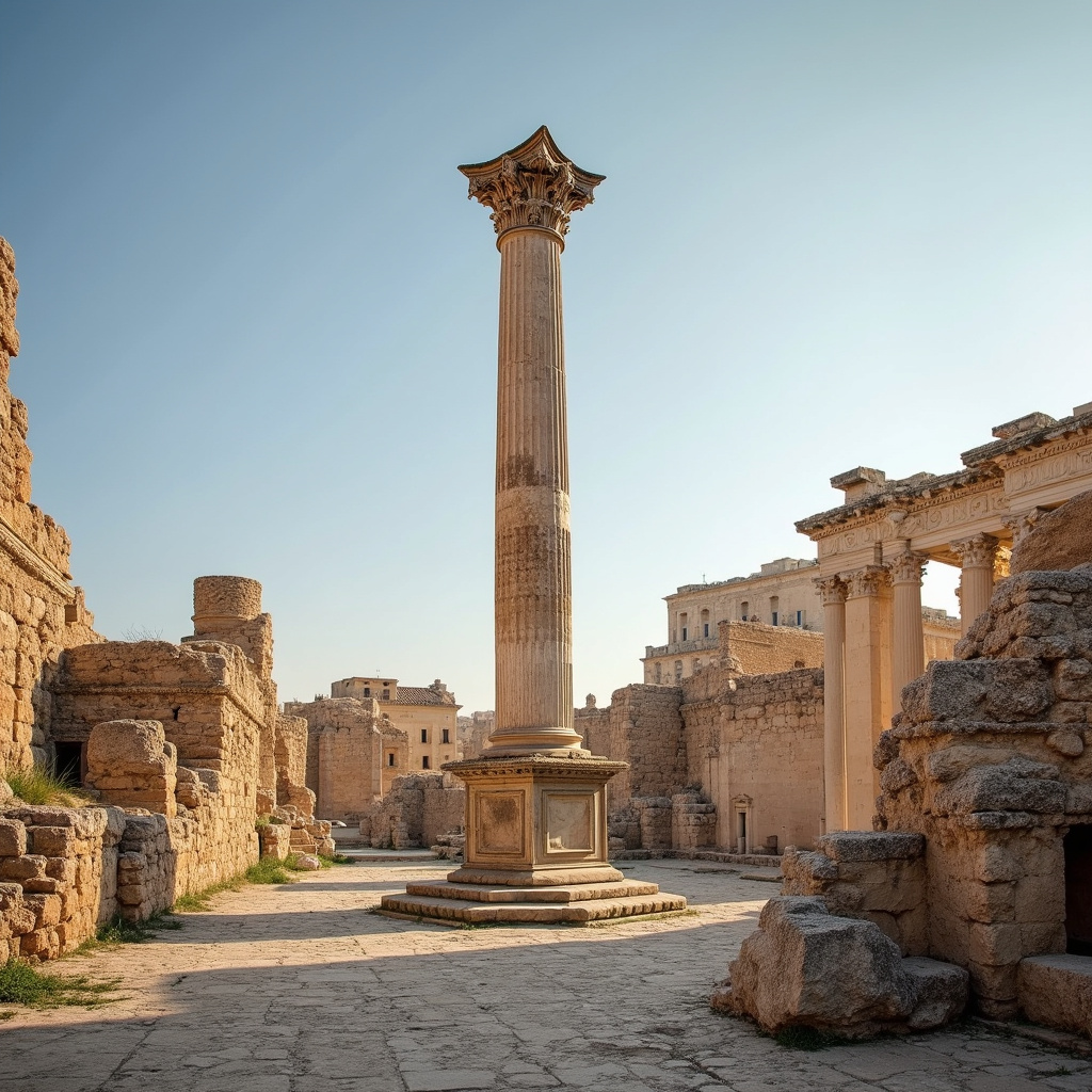 Kolumna Pompejusza w Aleksandrii - rzymskie ślady w Aleksandrii i starożytna architektura