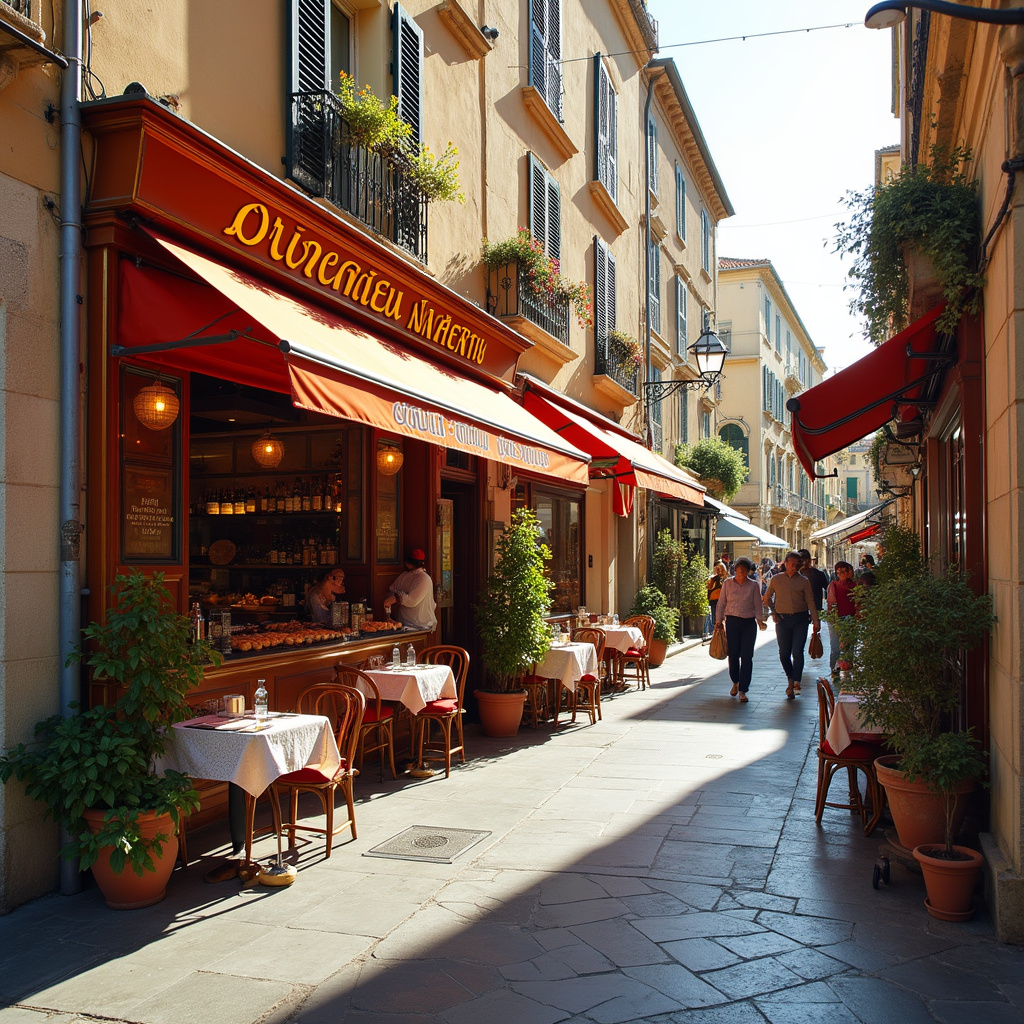 Ulica w Marsylii z piekarnią Four des Navettes w tle