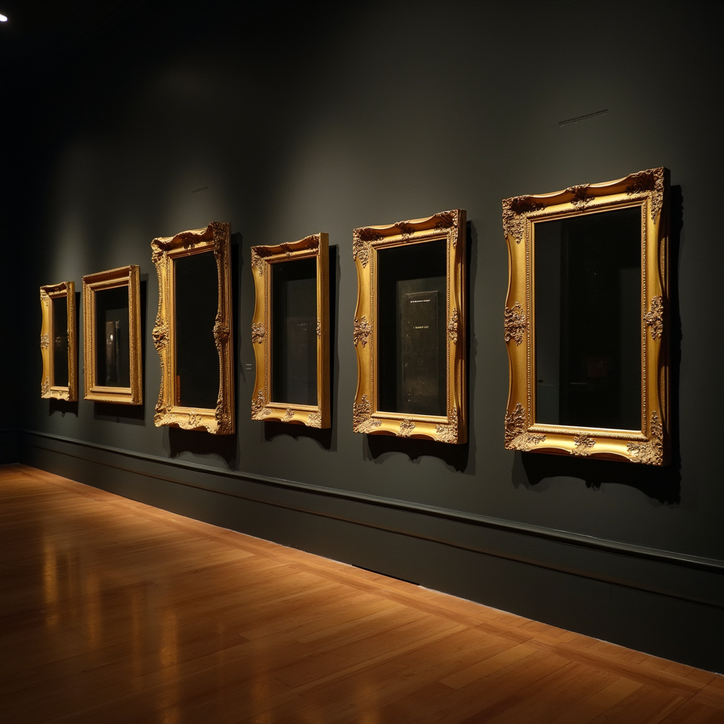 Puste ramy w Muzeum Gardnera po skradzionych obrazach, symbol nadziei