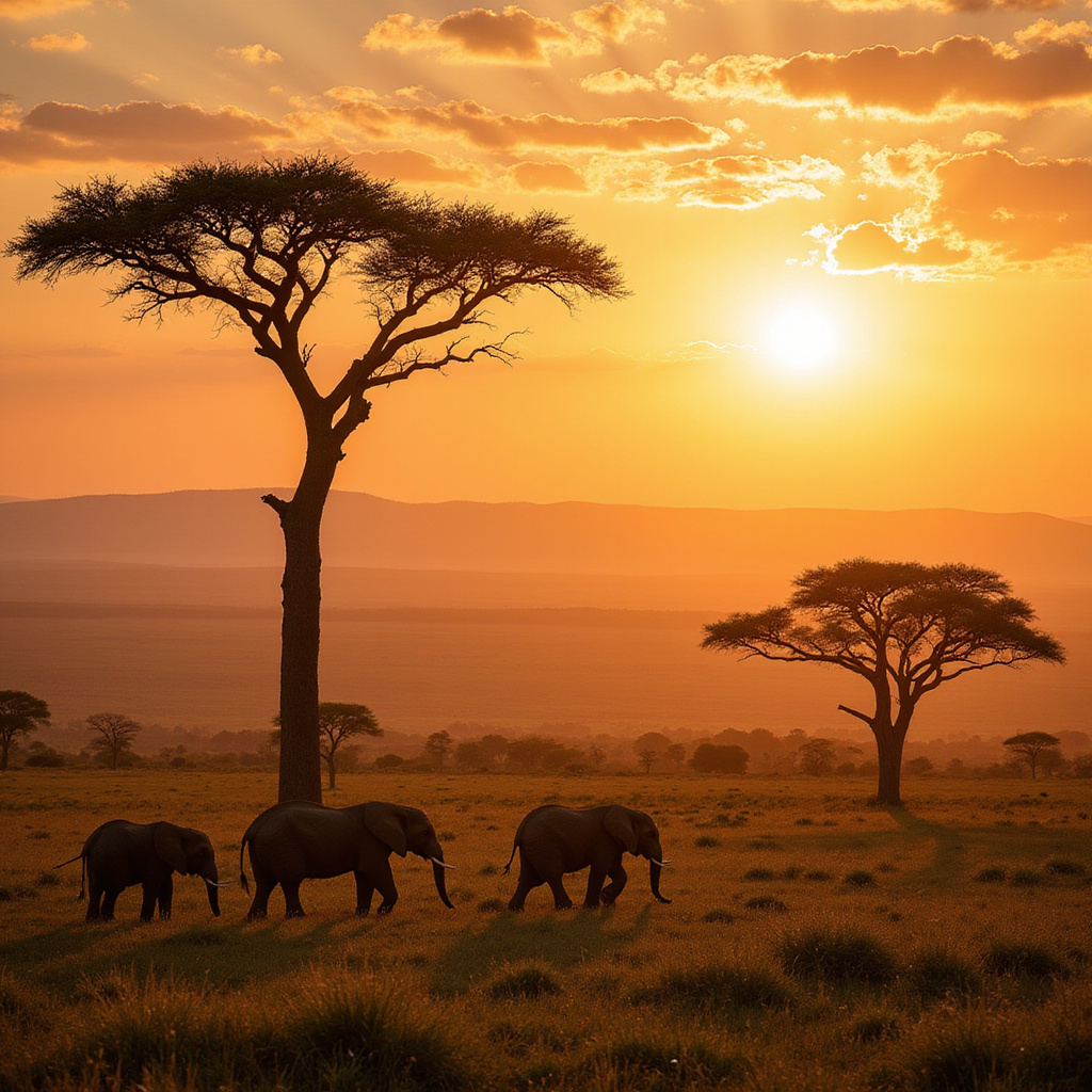 Safari w Nanyuki z widokiem na słonie i sawannę, dzika przyroda Kenii