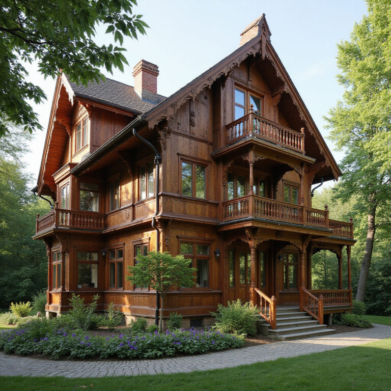 Drewniana willa w Jurmali z secesyjnymi detalami architektonicznymi