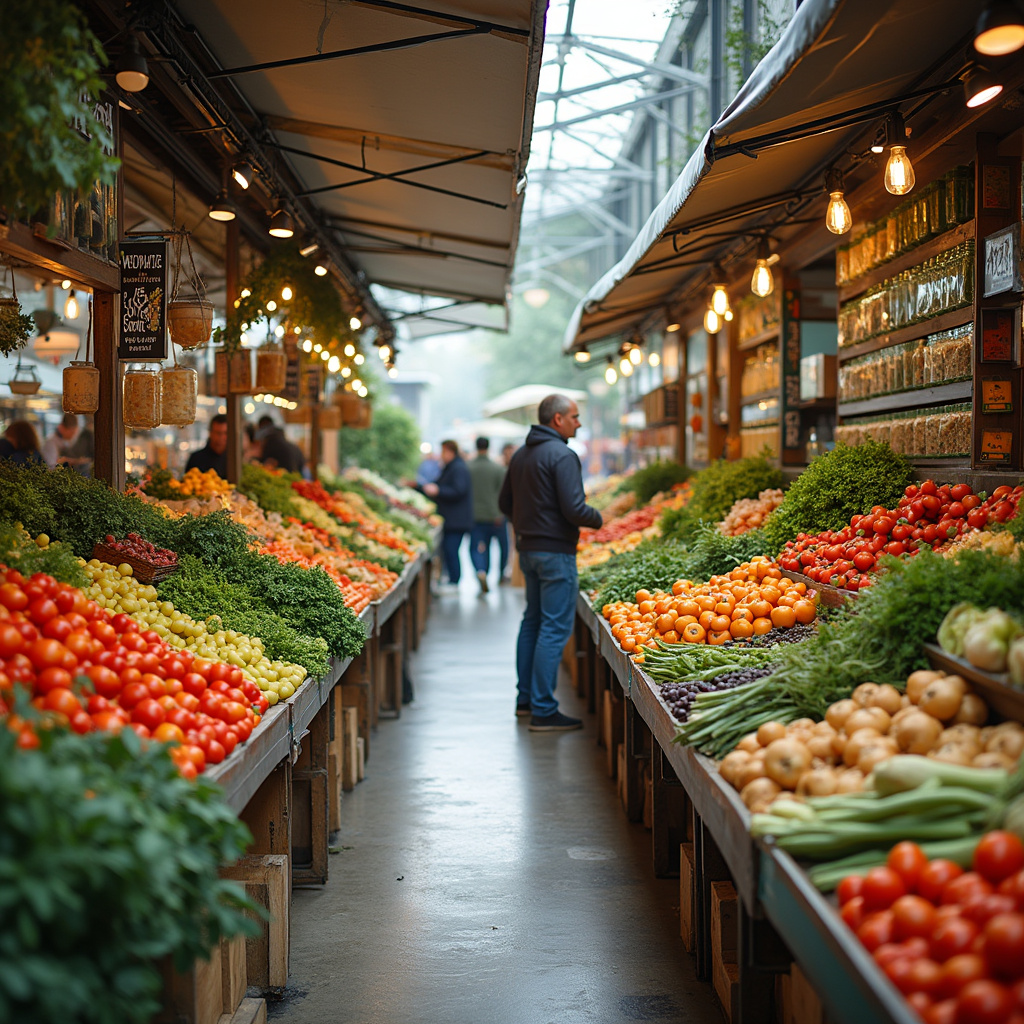 Targ w Ostrawie ze świeżymi warzywami i wegańskimi produktami