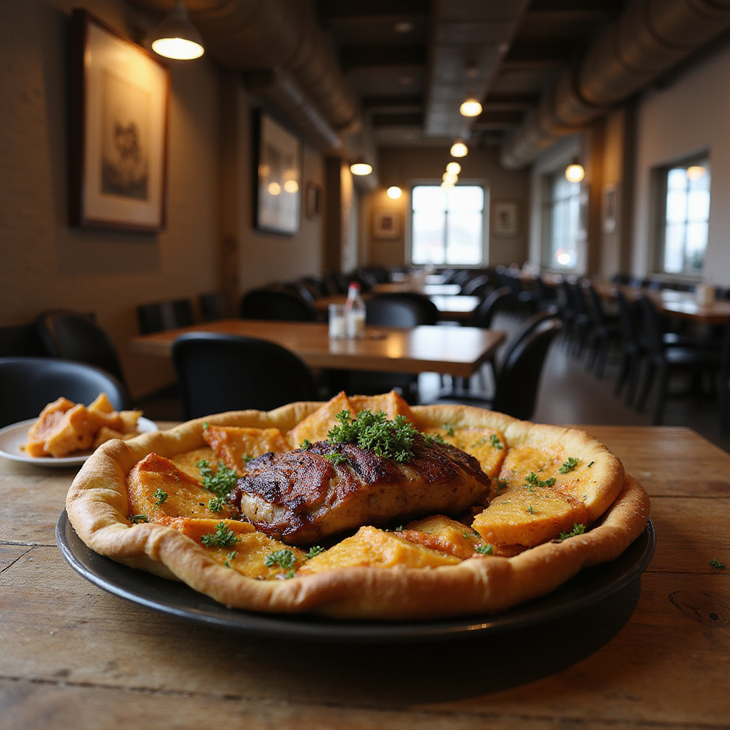 Tradycyjne czeskie dania serwowane w industrialnym otoczeniu Ostrawy