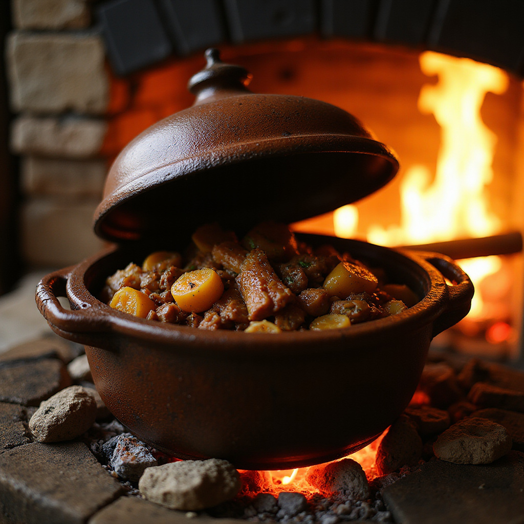Tradycyjne danie peka przygotowywane w chorwackiej konobie