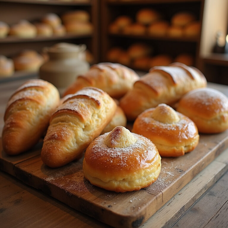 Tradycyjne navettes marsylskie na drewnianym stole w piekarni