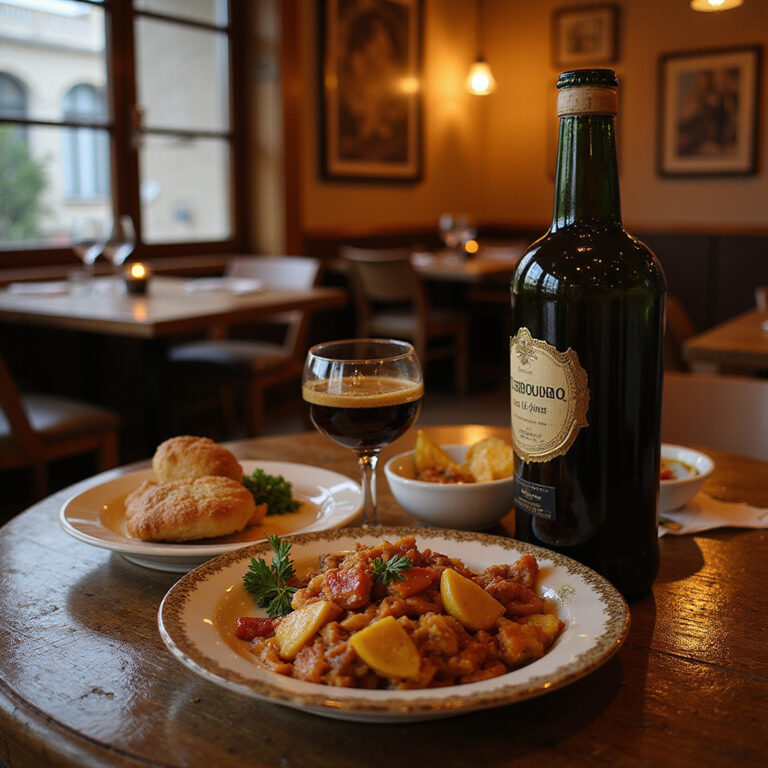 Tsipouro w Pireusie podawane z tradycyjnymi greckimi przekąskami mezedes