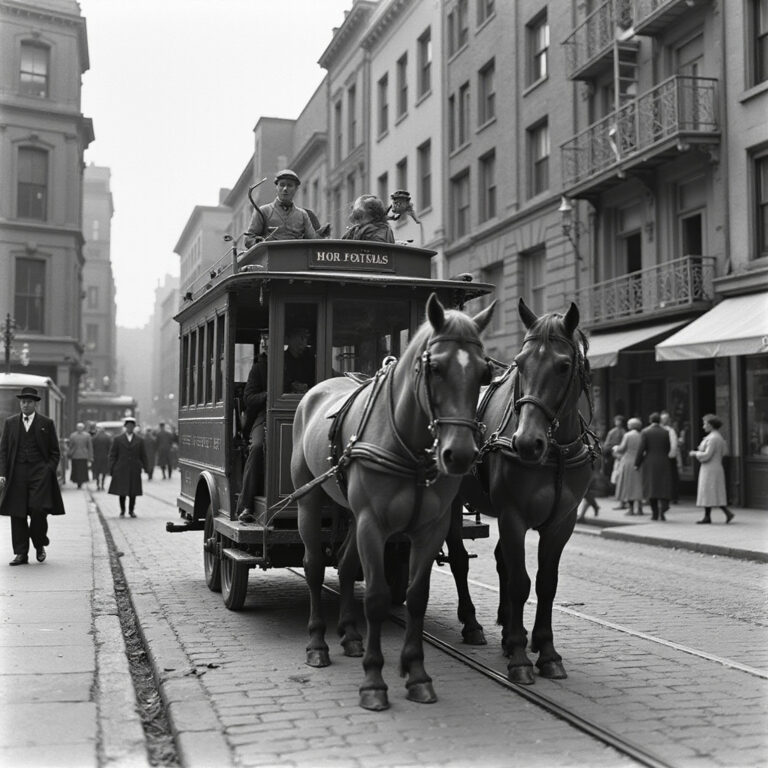 Tramwaj konny w Bostonie, historia transportu publicznego
