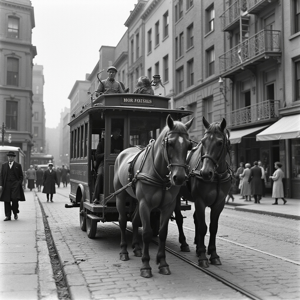 Tramwaj konny w Bostonie, historia transportu publicznego