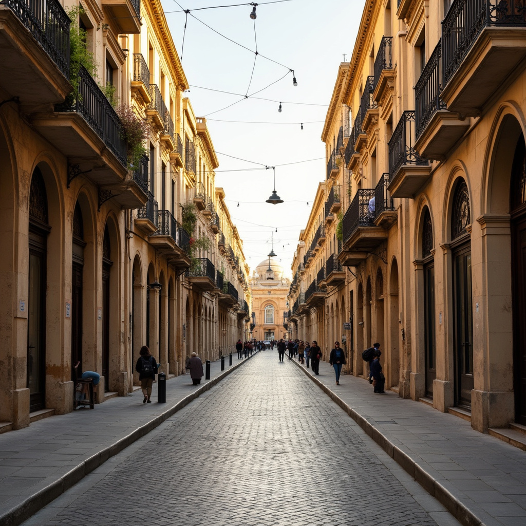 Ulica w Aleksandrii prowadząca do Muzeum Narodowego, otoczona zabytkowymi budynkami