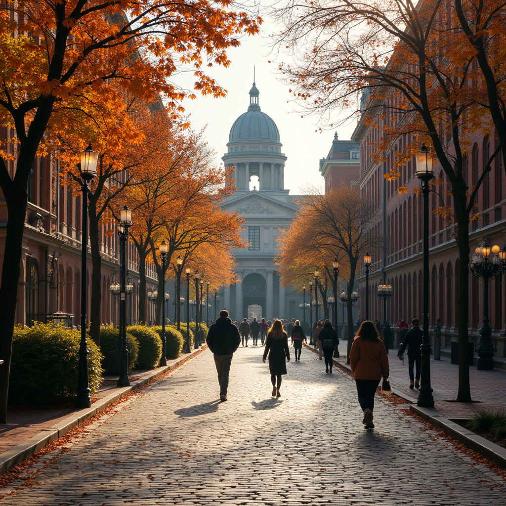 Widok na ulicę w Bostonie w okolicach Muzeum Gardnera