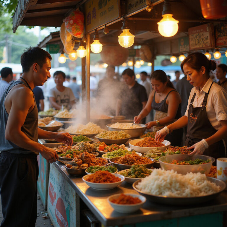 Uliczne stragany z jedzeniem w Phuket, gdzie królują autentyczne smaki i aromaty