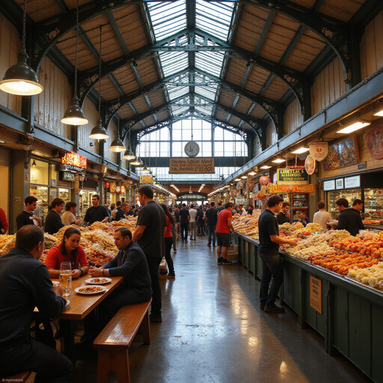 Grand Central Market - tętniący życiem targ z różnorodnym jedzeniem w Los Angeles