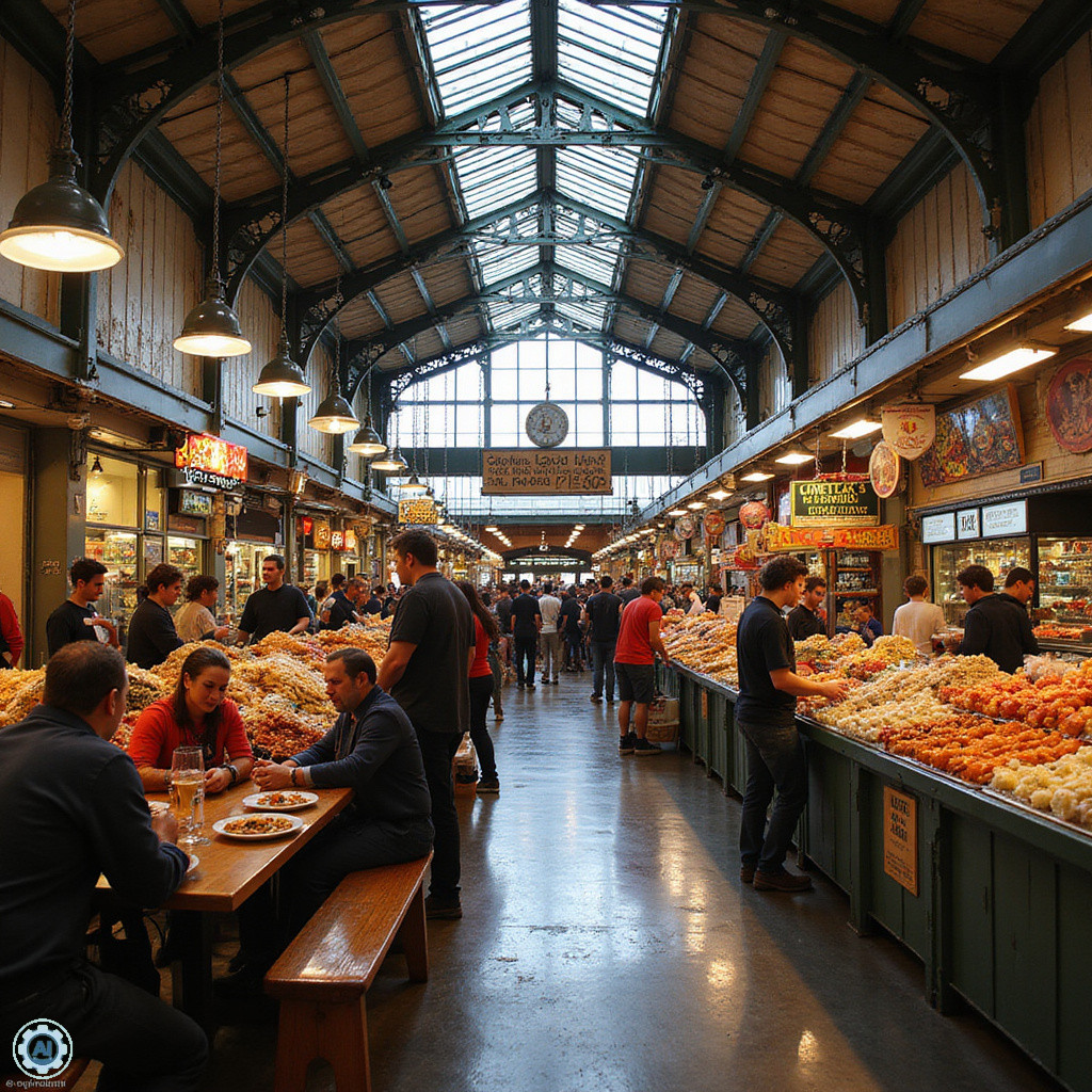 Grand Central Market - tętniący życiem targ z różnorodnym jedzeniem w Los Angeles