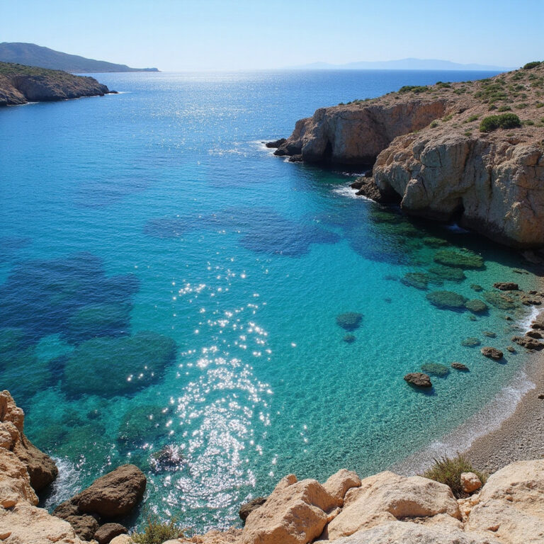 Widok na Błękitną Lagunę na Comino z kamienistą plażą i turkusową wodą
