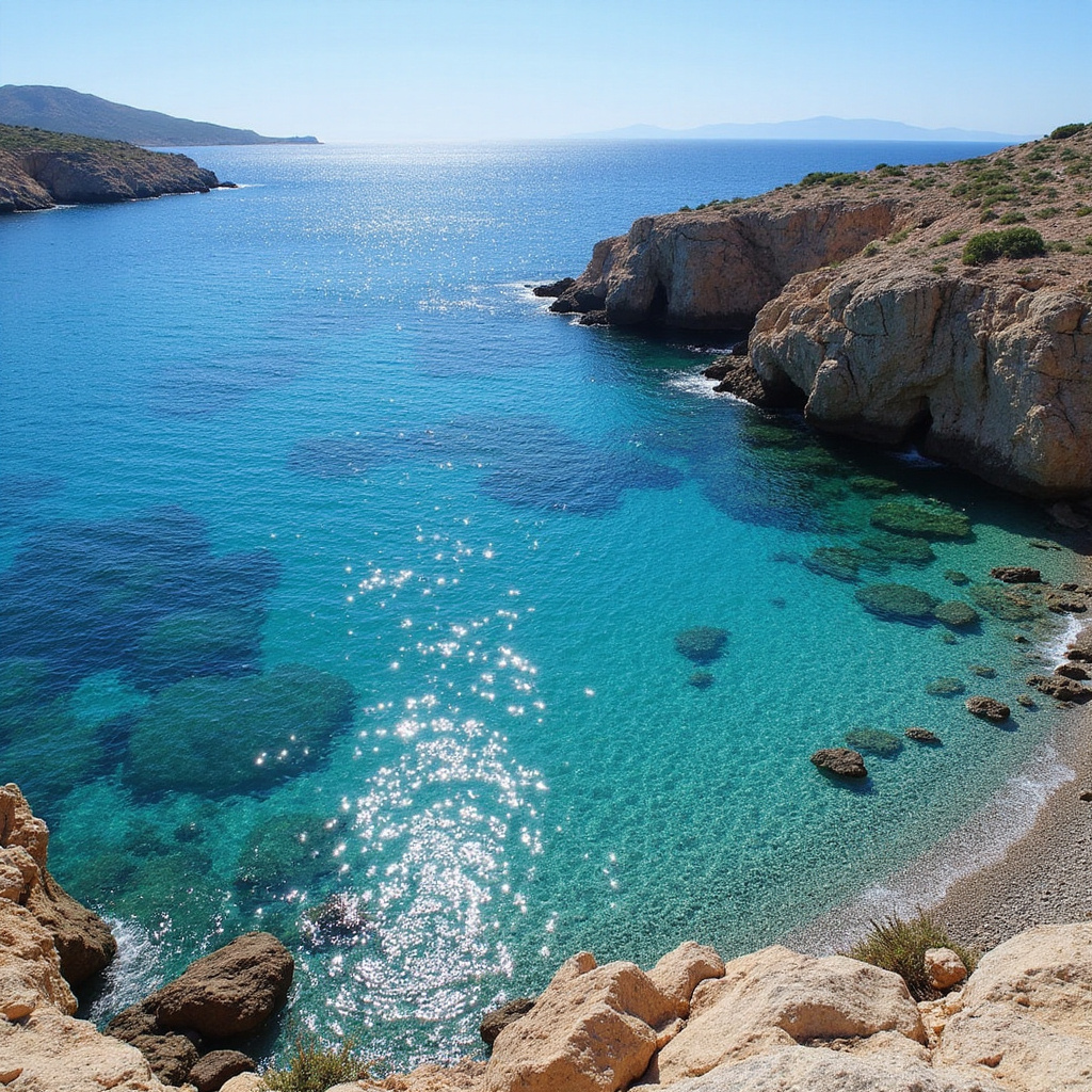 Widok na Błękitną Lagunę na Comino z kamienistą plażą i turkusową wodą