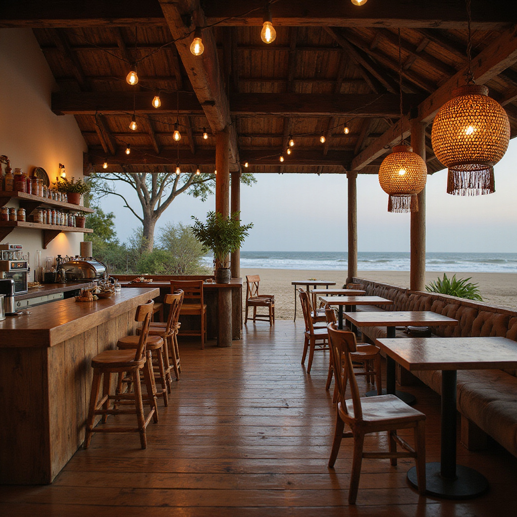 Lokalna kawiarnia w Watamu serwująca świeżo paloną kenijską kawę