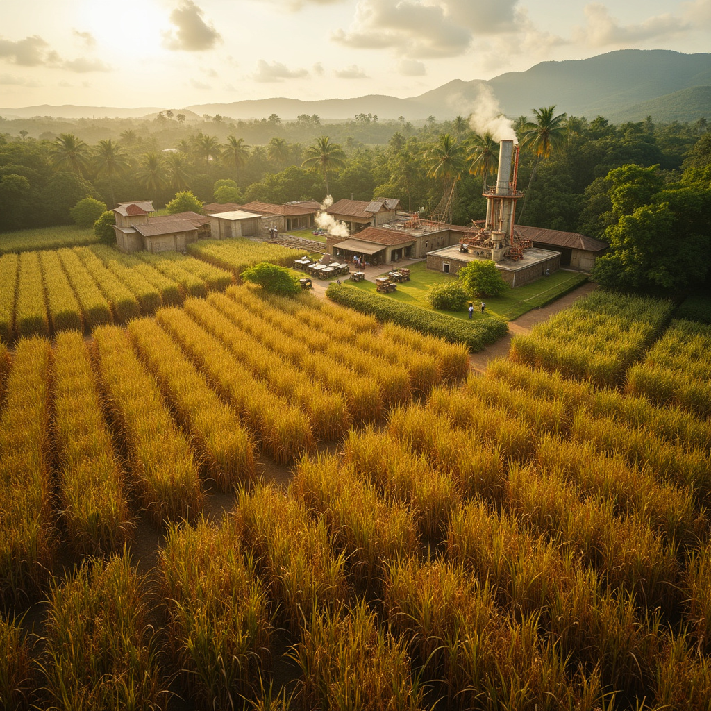 Plantacja trzciny cukrowej w Dominikanie - złote pola i proces produkcji rumu