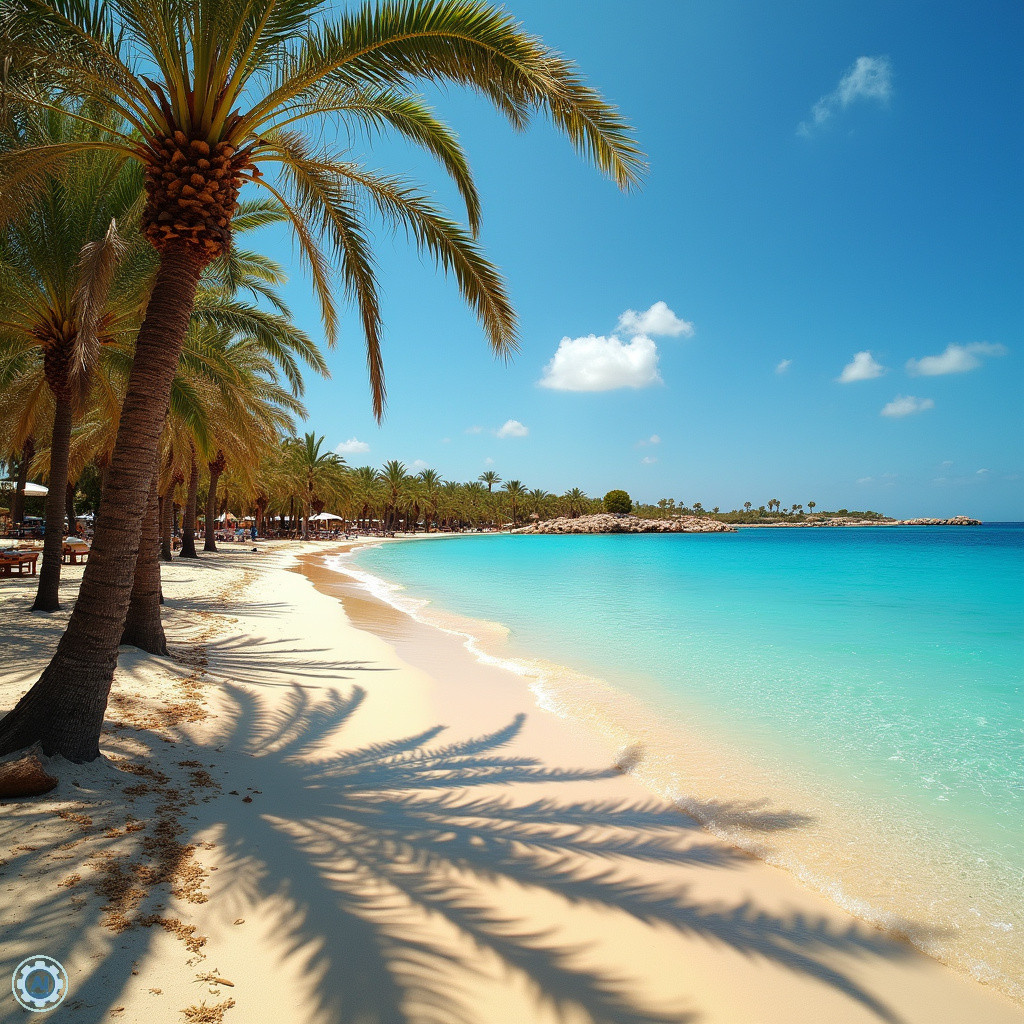 Plaża Fig Tree Bay w Protaras z krystalicznie czystą wodą i złotym piaskiem