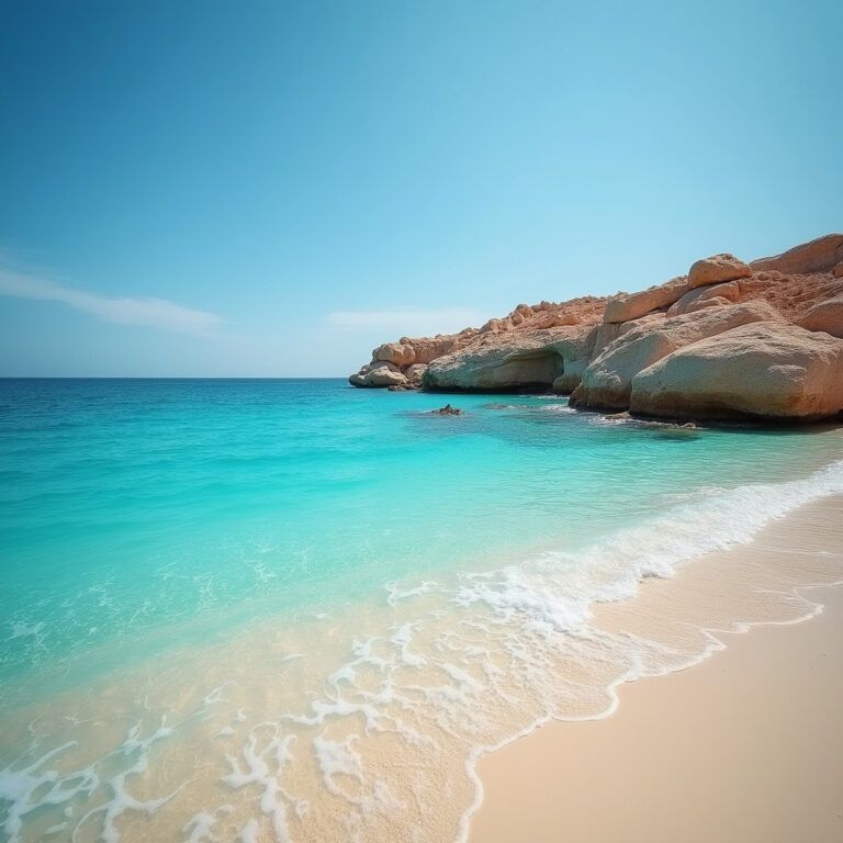 Sharm El Luli – widok na turkusową wodę i biały piasek, idealne miejsce na relaks