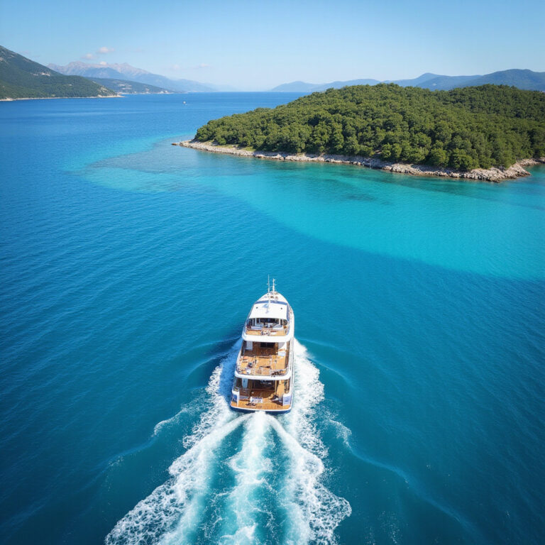 Prom na Korčulę wśród turkusowych wód Adriatyku