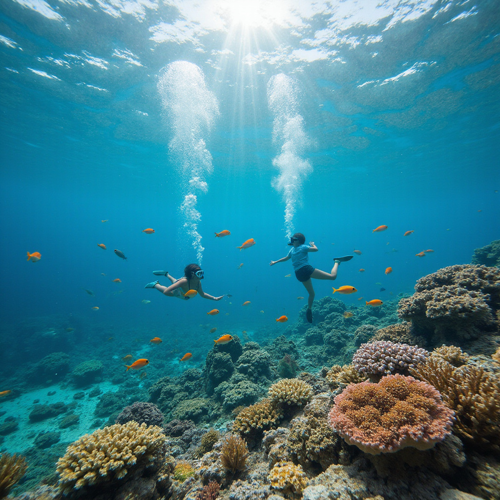 Rafa koralowa w Marsa Alam, kolorowe ryby i koralowce, snorkeling z dziećmi