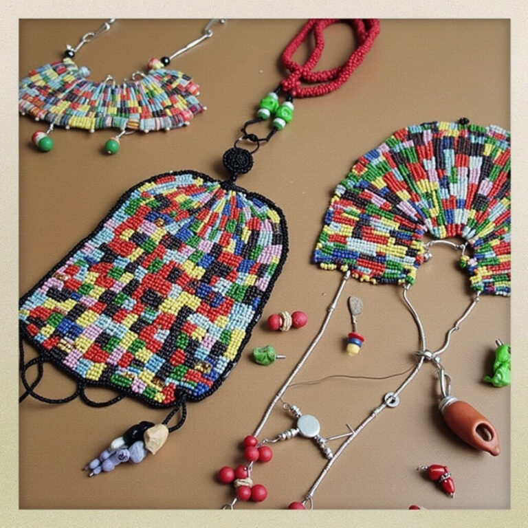 Rękodzieło z Nanyuki - ręcznie robiona biżuteria masajska z koralików