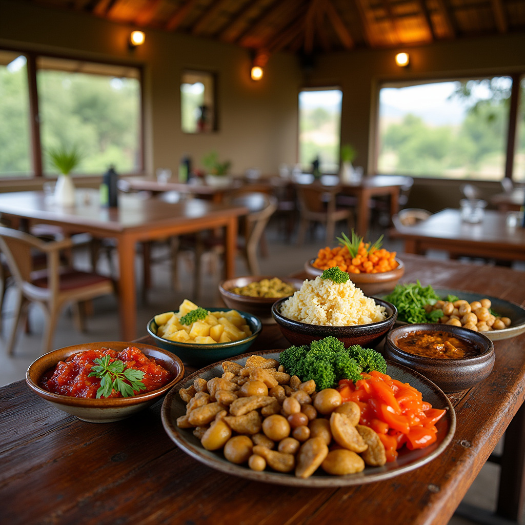 Restauracja w Nanyuki serwująca dania z lokalnych składników, kuchnia kenijska, zrównoważone rolnictwo
