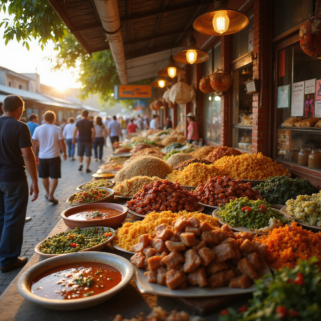 Street food w Las Terrenas: kolorowe stoiska z dominikańskimi przysmakami