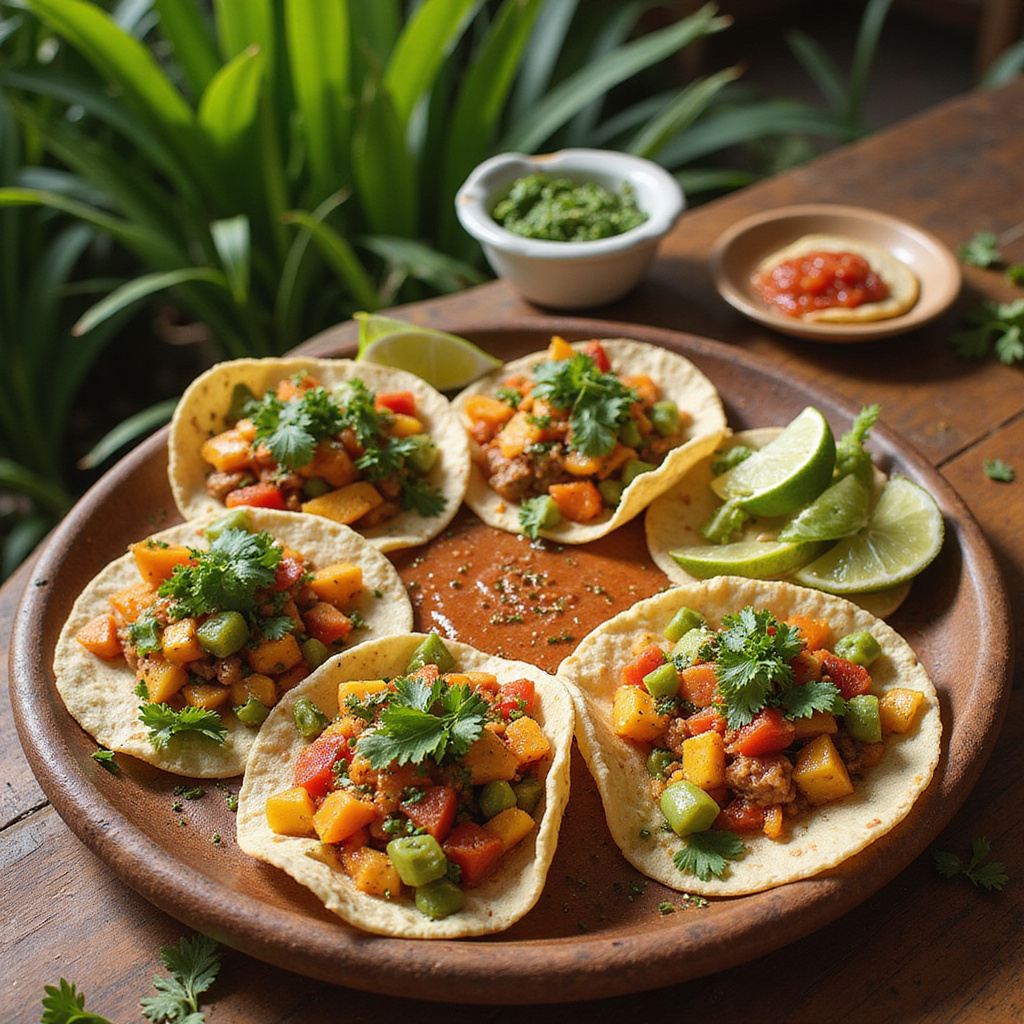 Street food w Tulum: tacos z lokalnymi przyprawami i świeżymi składnikami