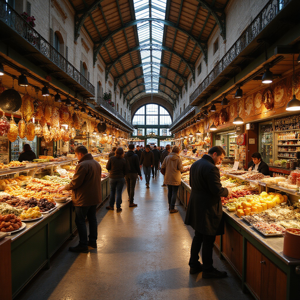 Targ San Miguel w Madrycie, pełen lokalnych przysmaków i atmosfery